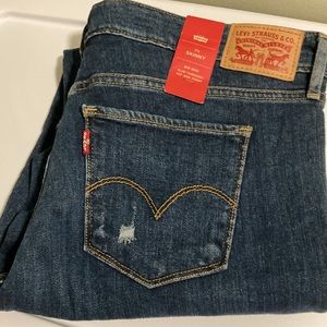 ⭐️⭐️ LEVI’s 711 SKINNY MID-RISE JEANS NWT 16
